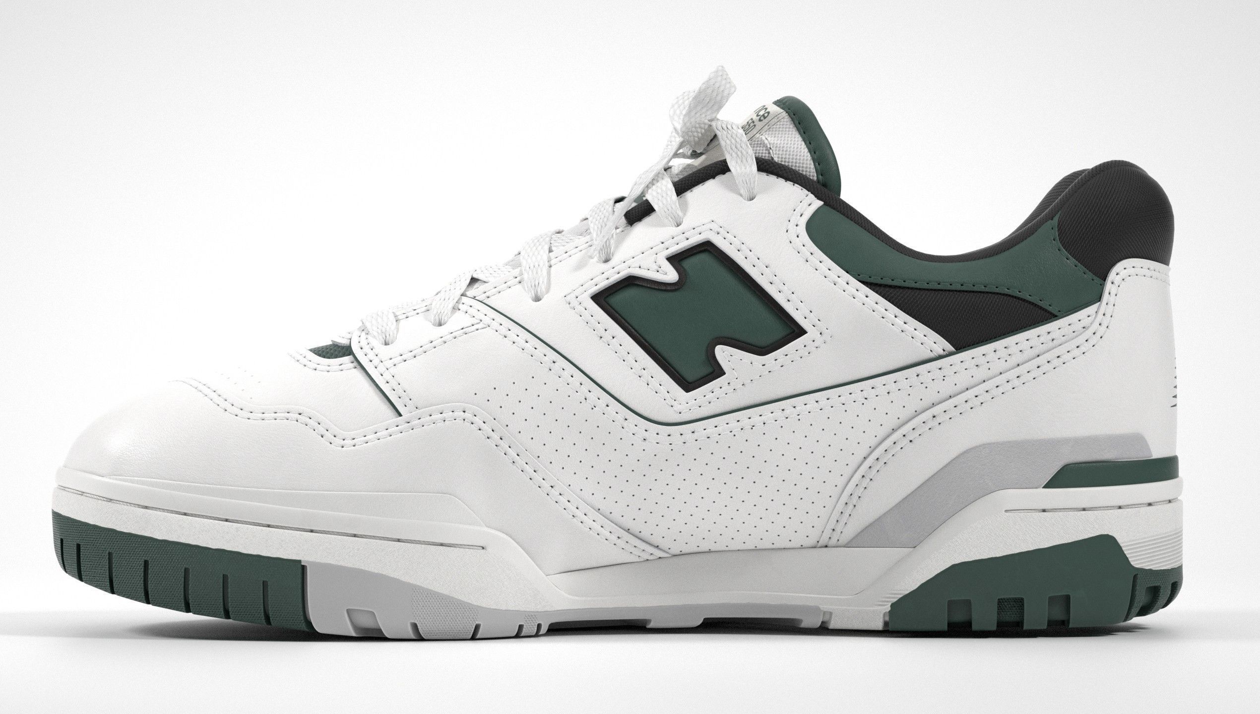 New Balance 550 Dark Green Sneaker 3D model_19