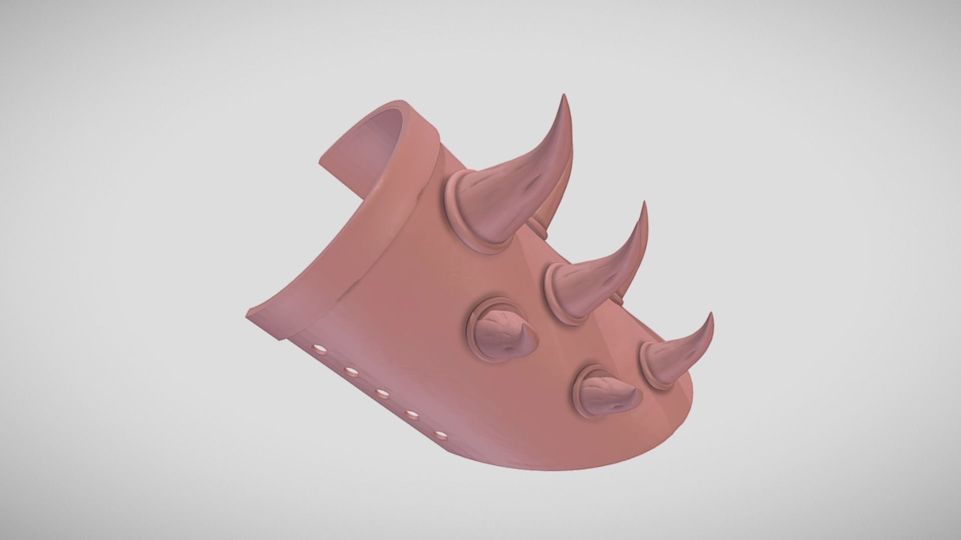 Horned Bracer for 3D Printing 3D print model_6