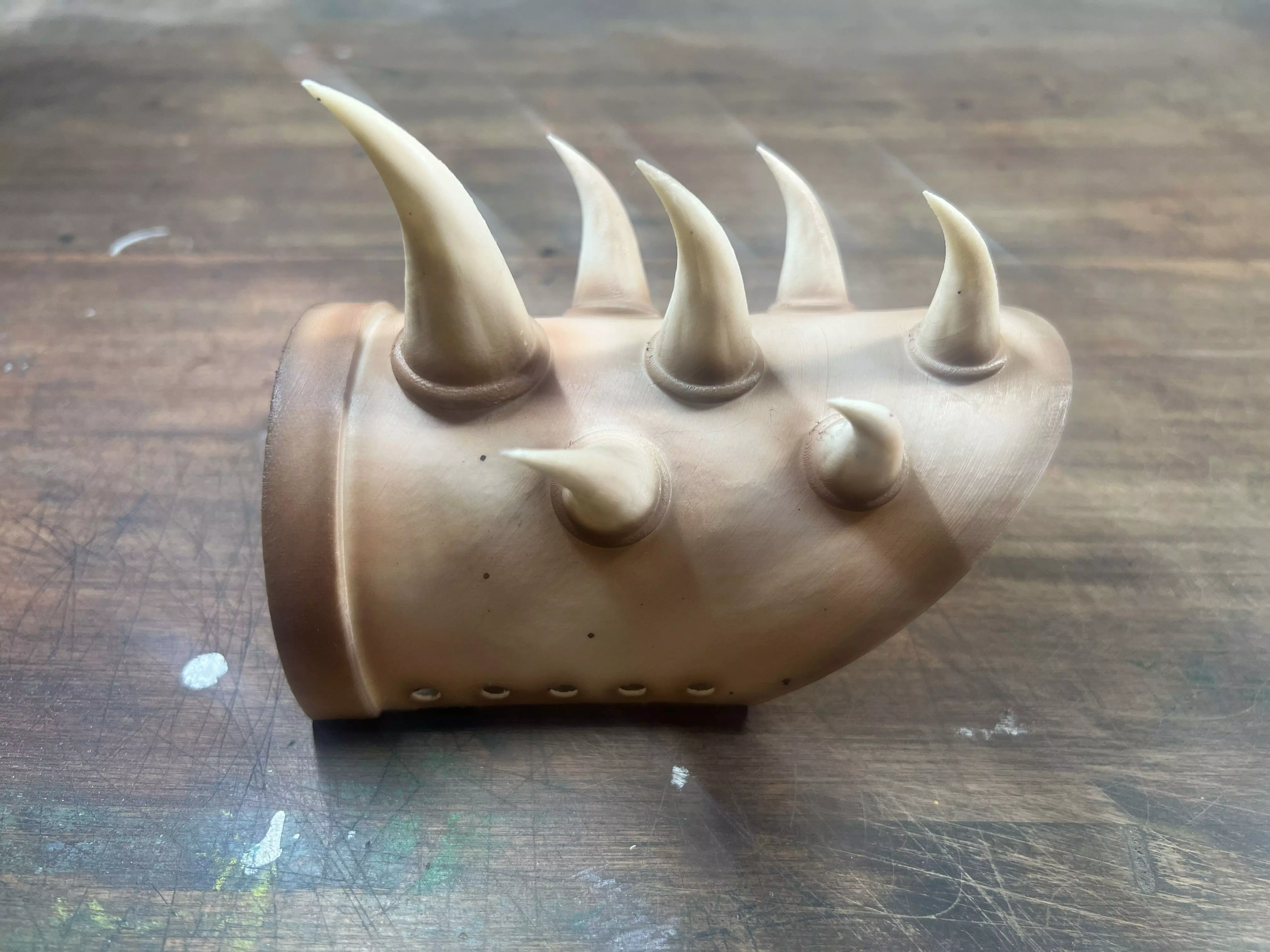 Horned Bracer for 3D Printing 3D print model_0