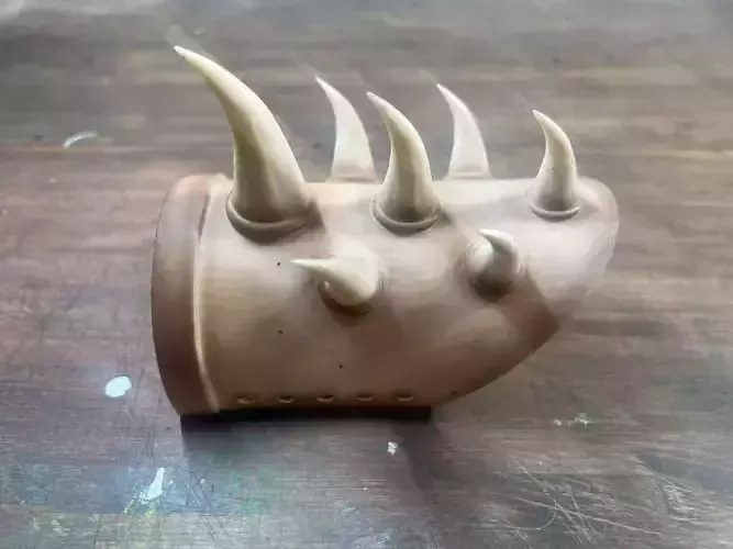 Horned Bracer for 3D Printing