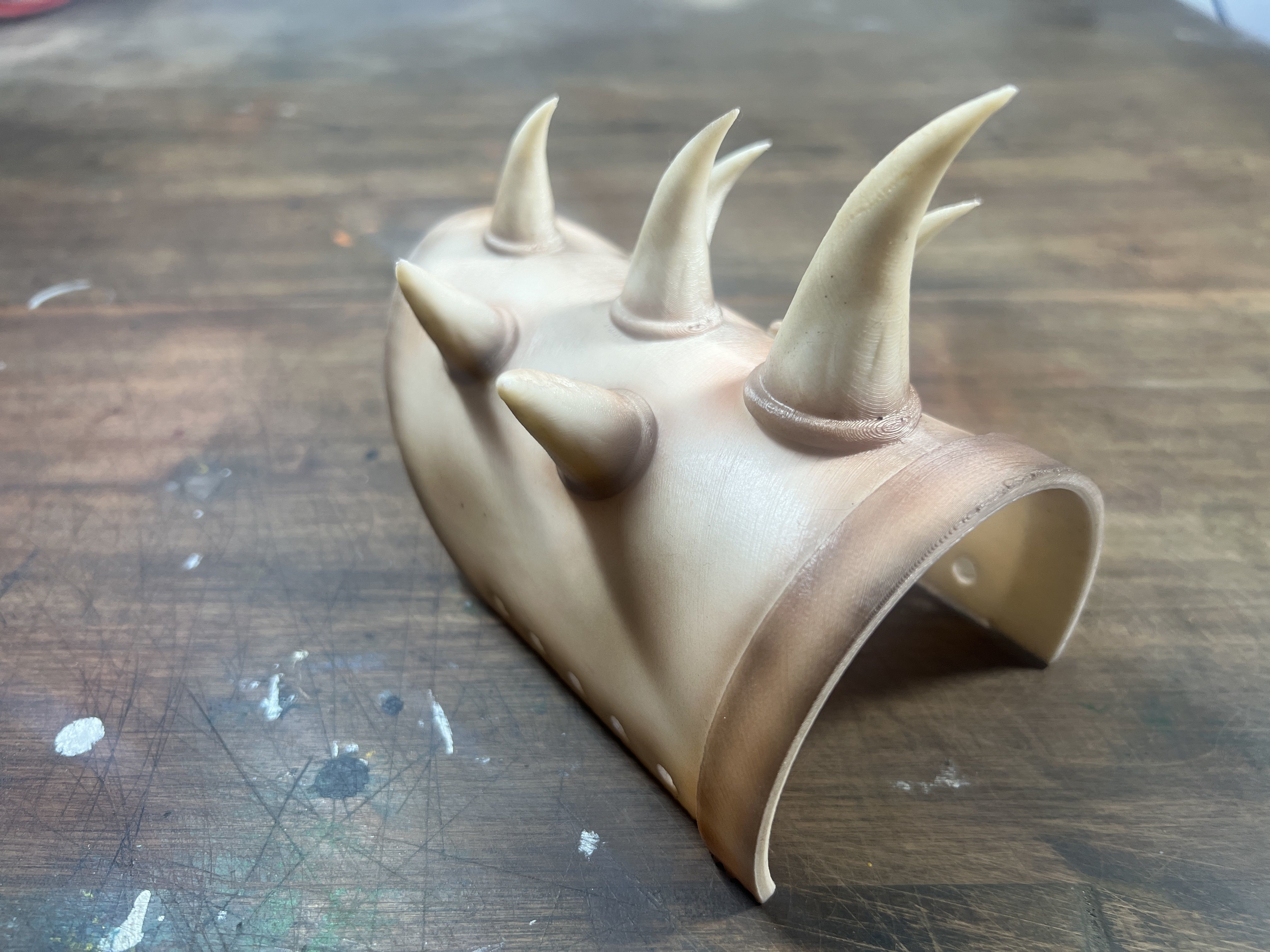 Horned Bracer for 3D Printing 3D print model_1