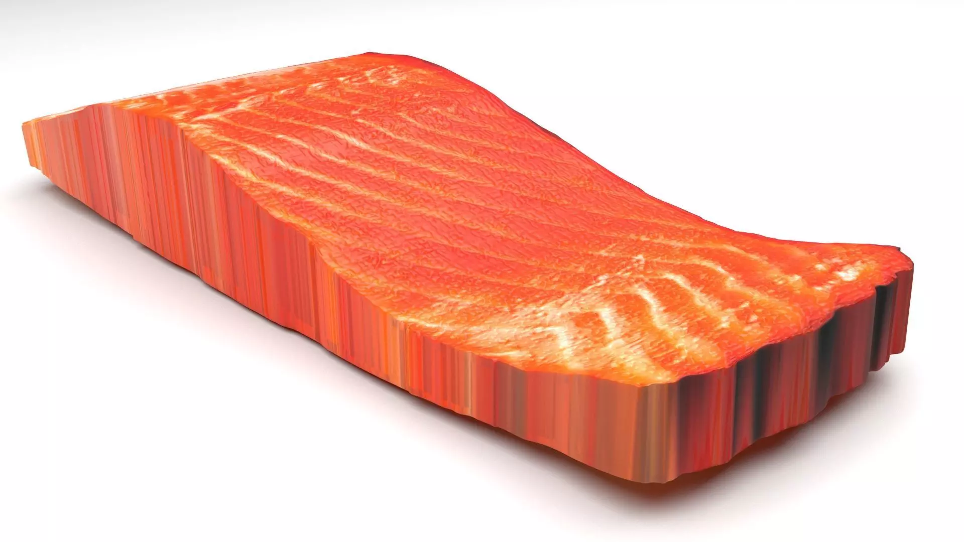 Sliced Salmon Fillet 3D model