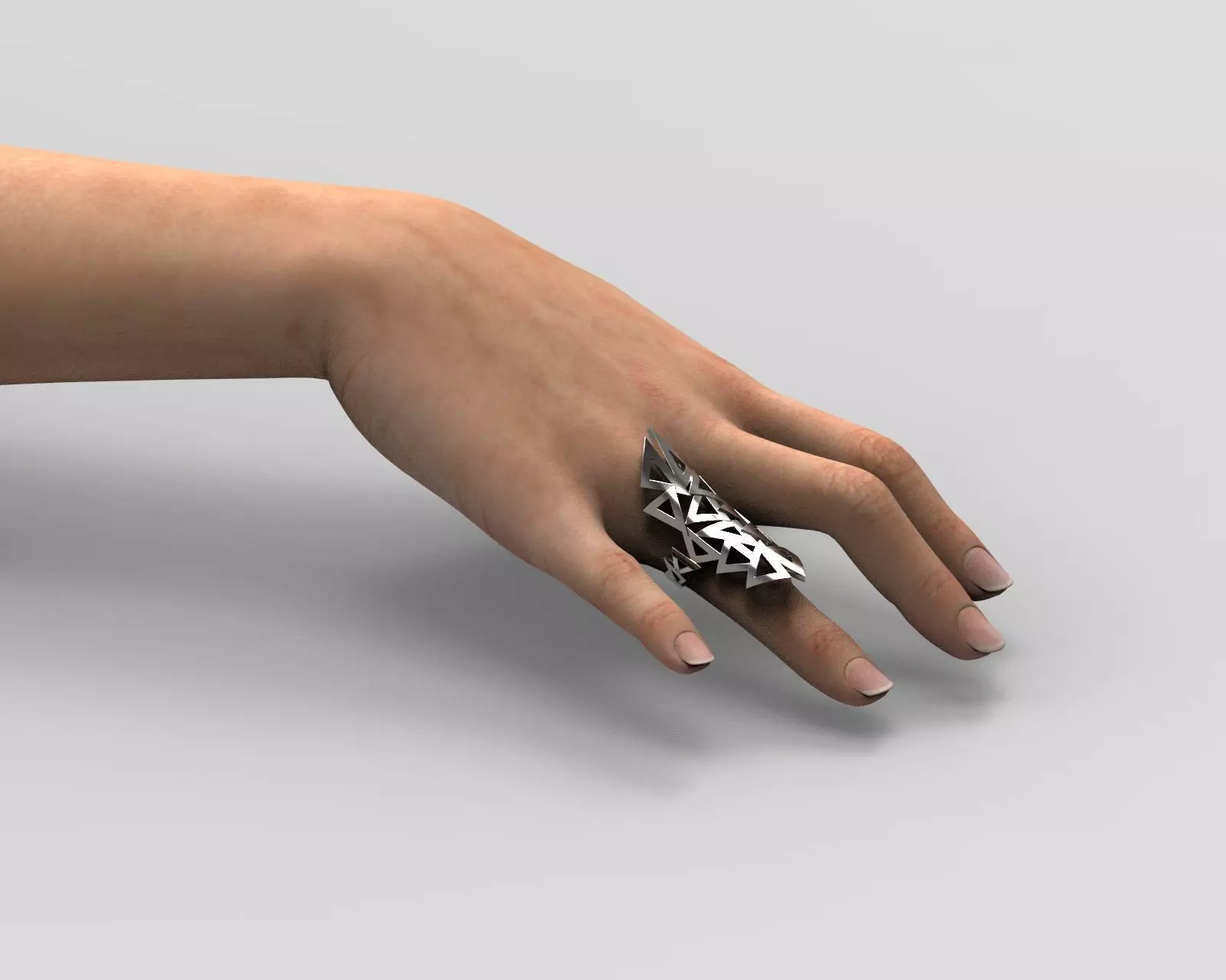 R 148 Intertwining triangles  3D print model_0