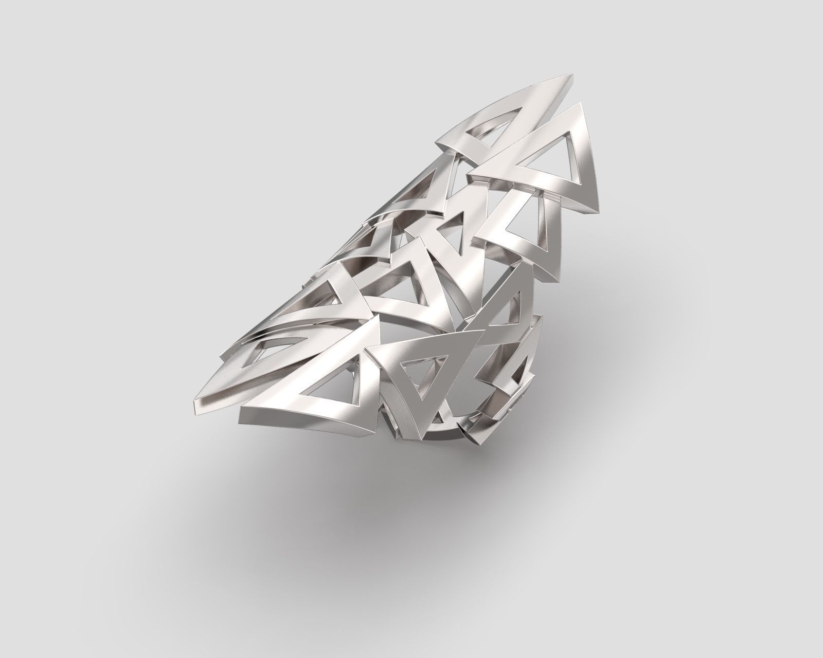 R 148 Intertwining triangles  3D print model_1