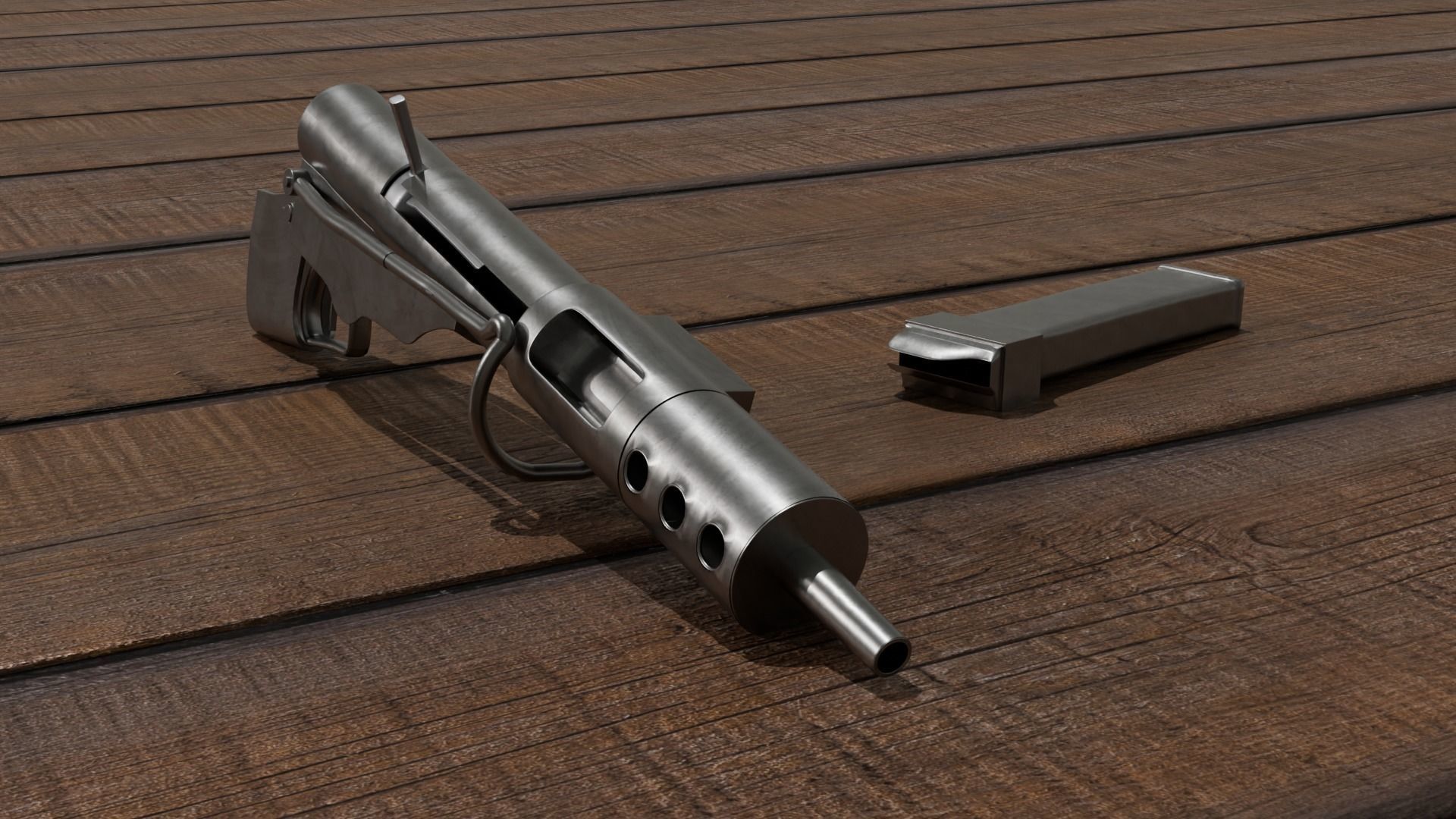 Sten Machinepistol 3D model_2