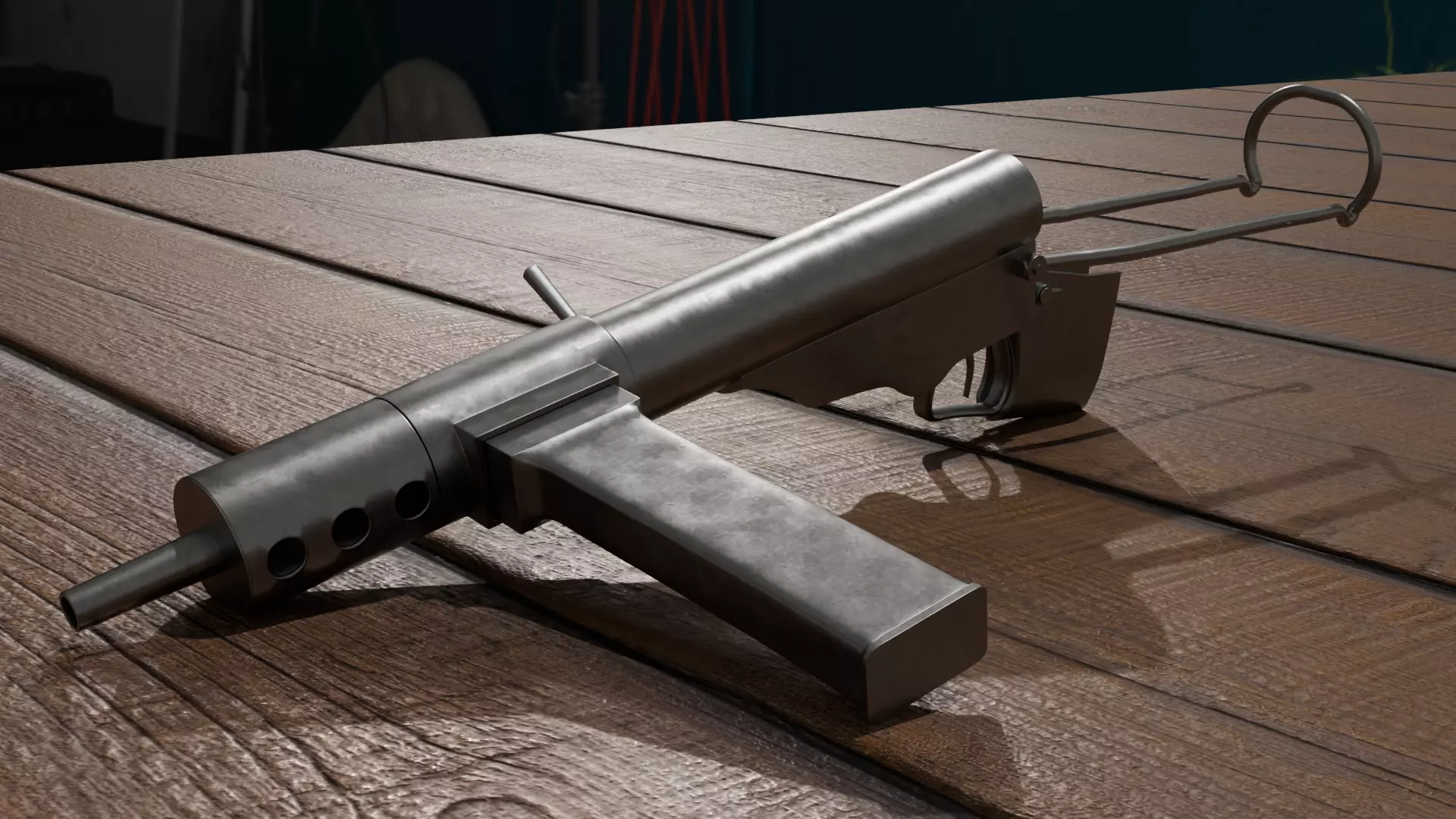 Sten Machinepistol 3D model_0