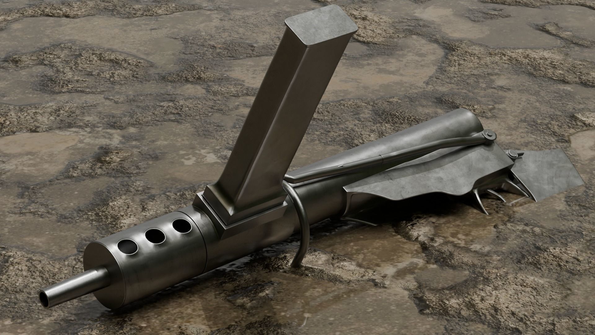 Sten Machinepistol 3D model_3