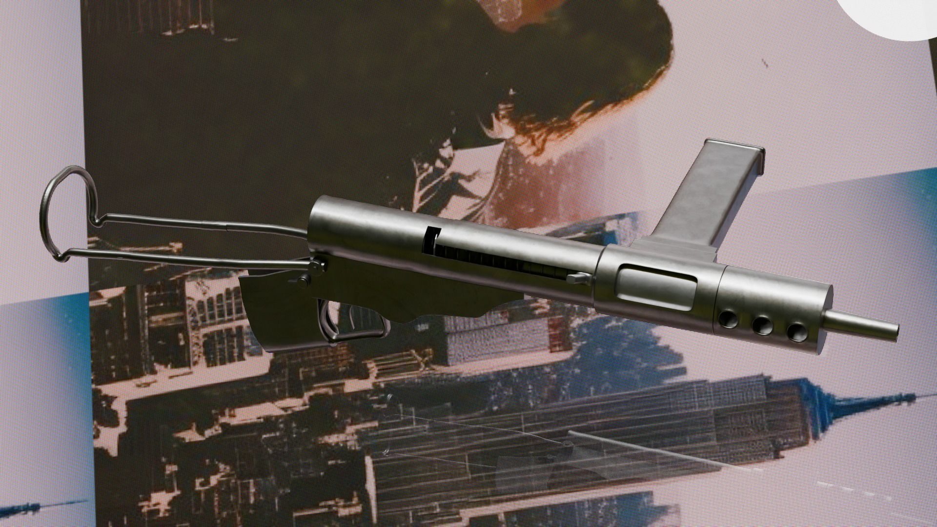 Sten Machinepistol 3D model_1