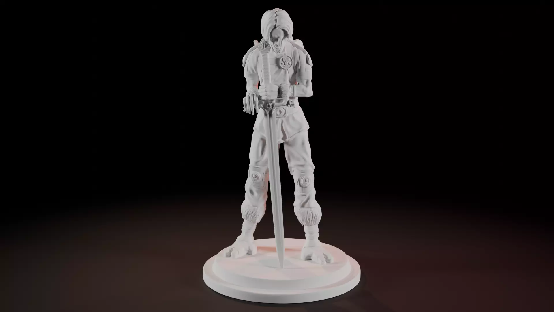 Alien Warrior Minifigure 3D print model_0