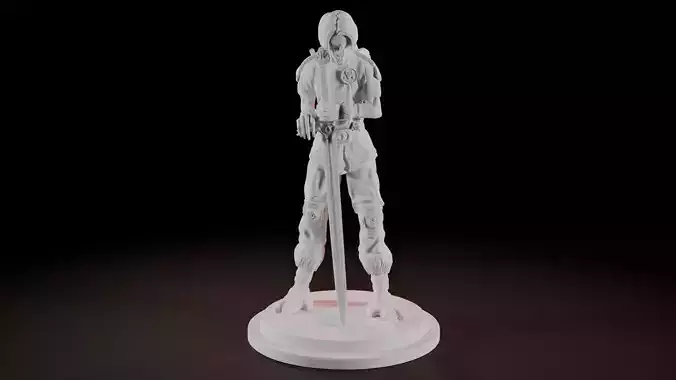 Alien Warrior Minifigure 3D print model