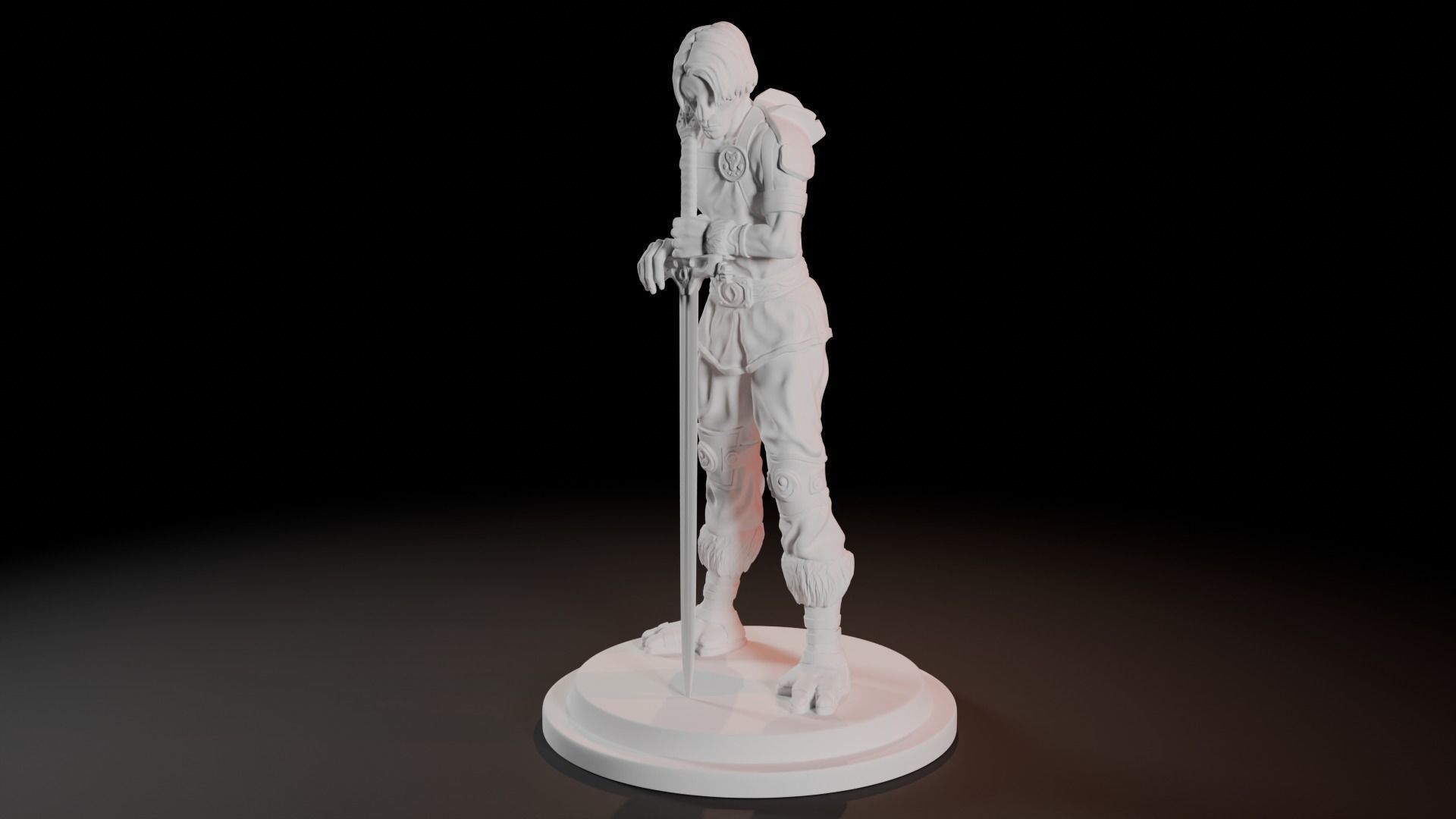 Alien Warrior Minifigure 3D print model_4