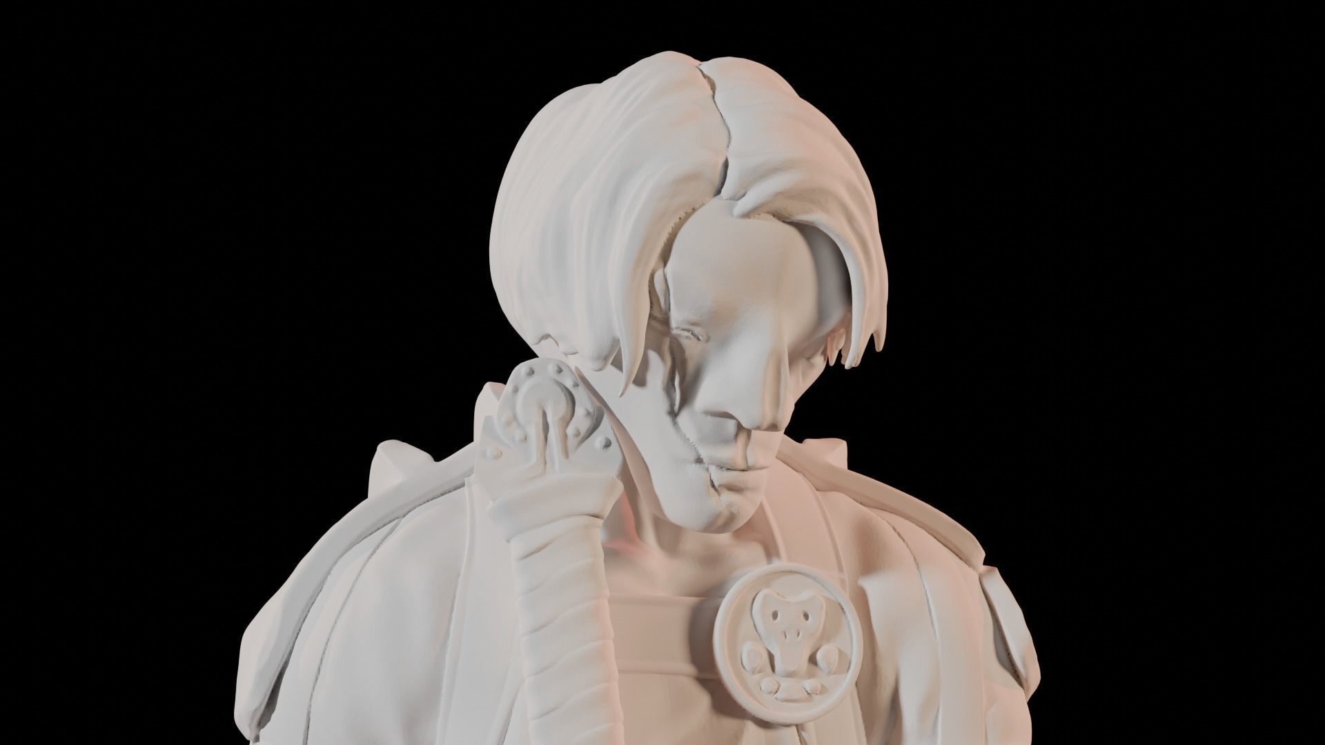 Alien Warrior Minifigure 3D print model_3