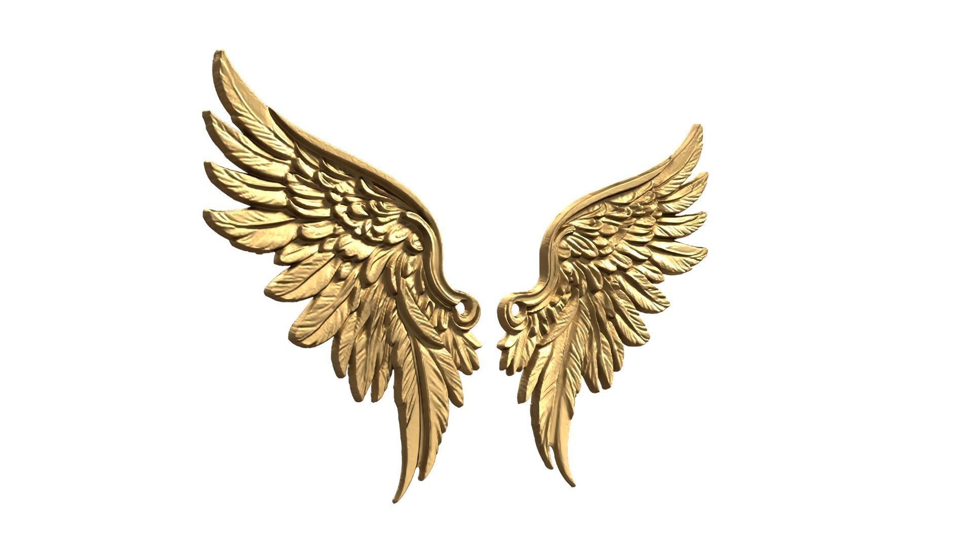 Wings Printable carved decor 14 3D print model_1