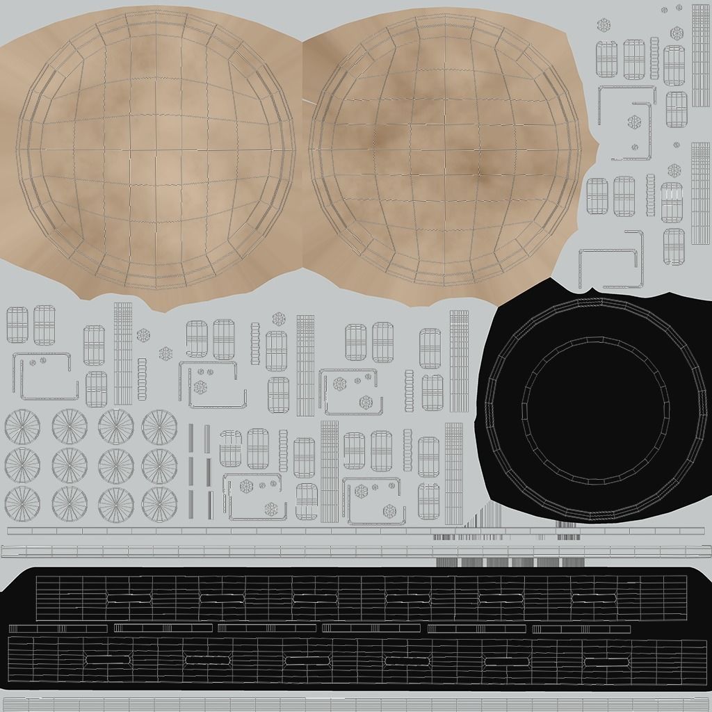 Tambourine Low-poly 3D model_8