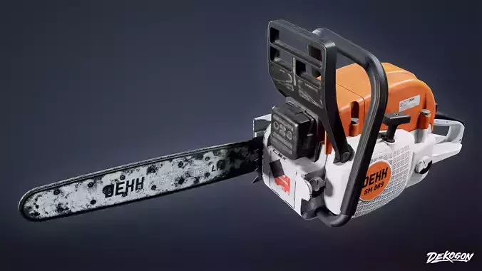 TOOLSHED - Chainsaw 01 - LOW POLY Low-poly 3D model