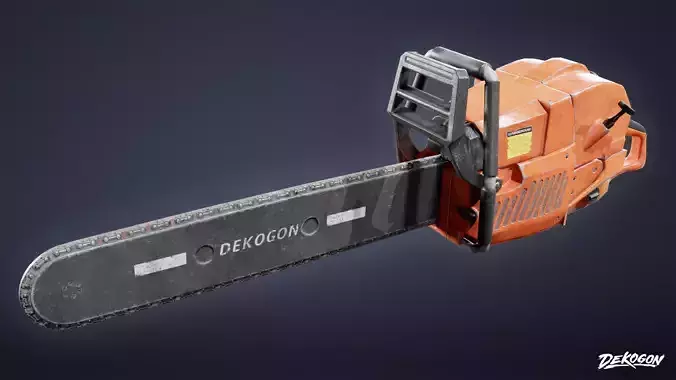 TOOLSHED - Chainsaw 02 - LOW POLY Low-poly 3D model