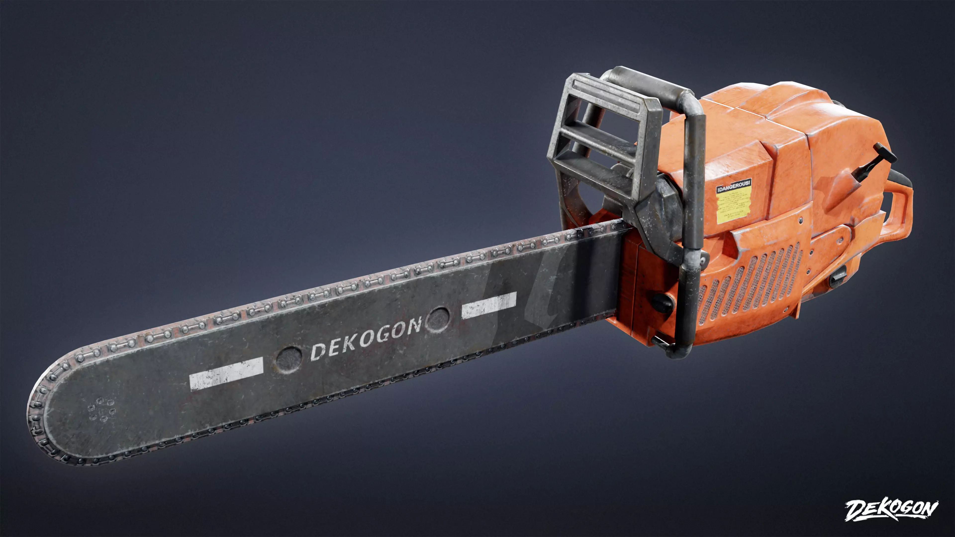 TOOLSHED - Chainsaw 02 - LOW POLY Low-poly 3D model_0