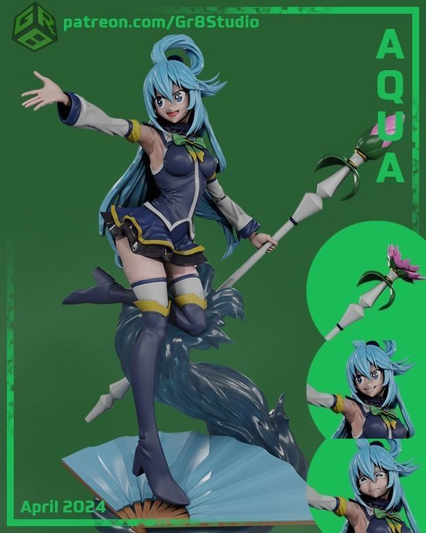 Aqua - Konosuba 3D print model_13