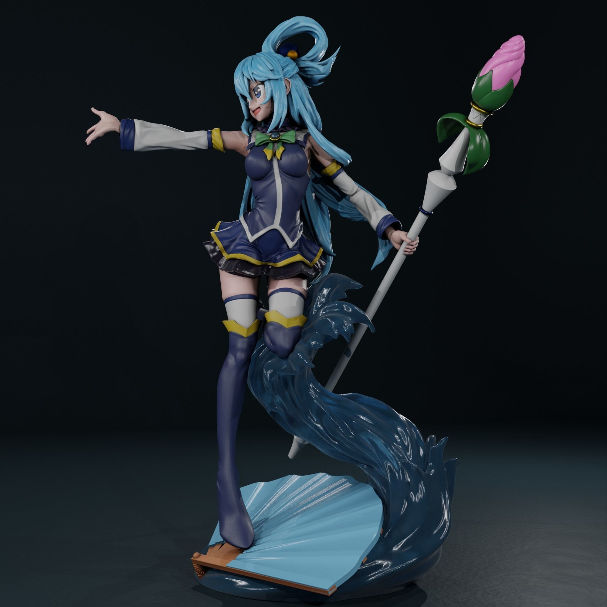 Aqua - Konosuba 3D print model_1