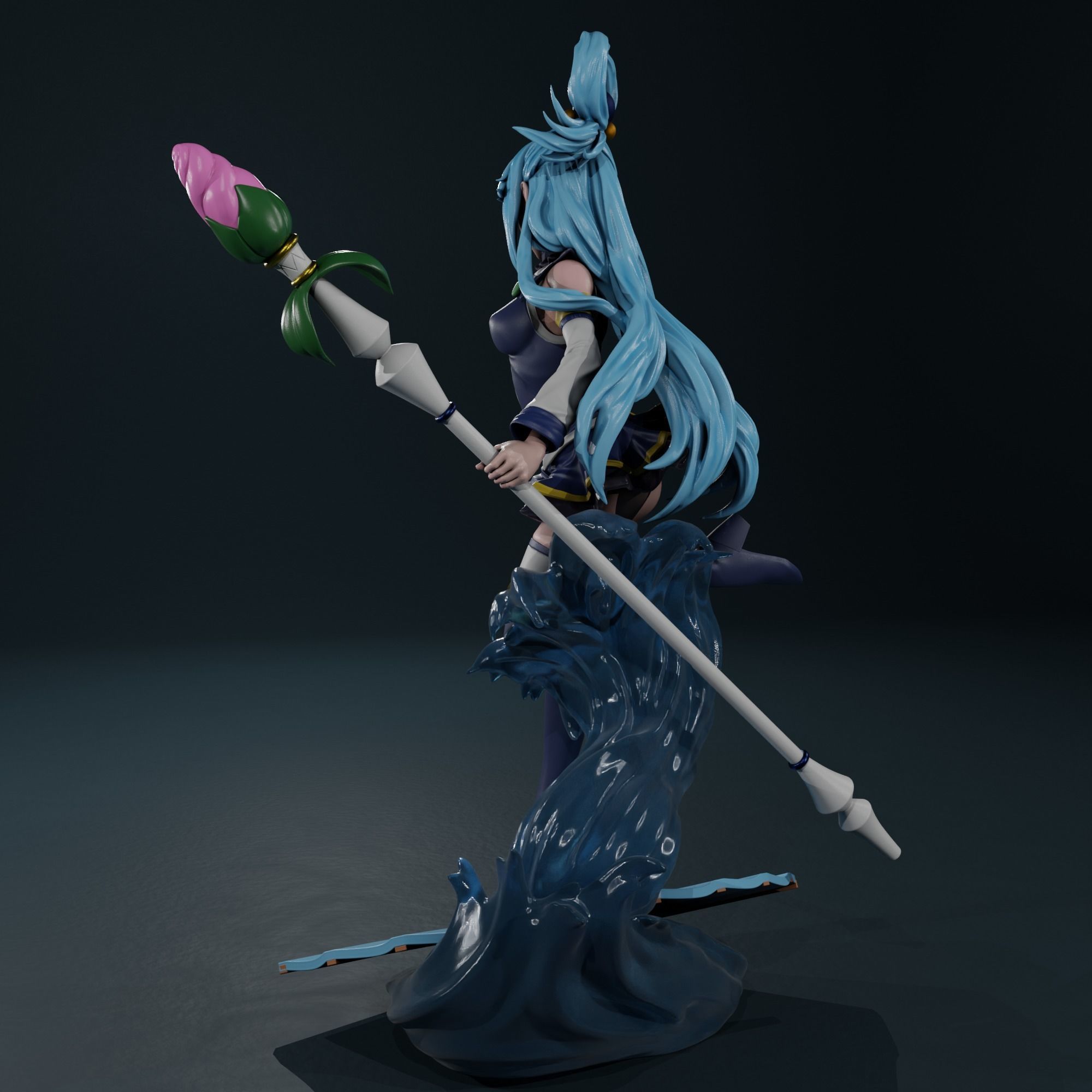 Aqua - Konosuba 3D print model_2