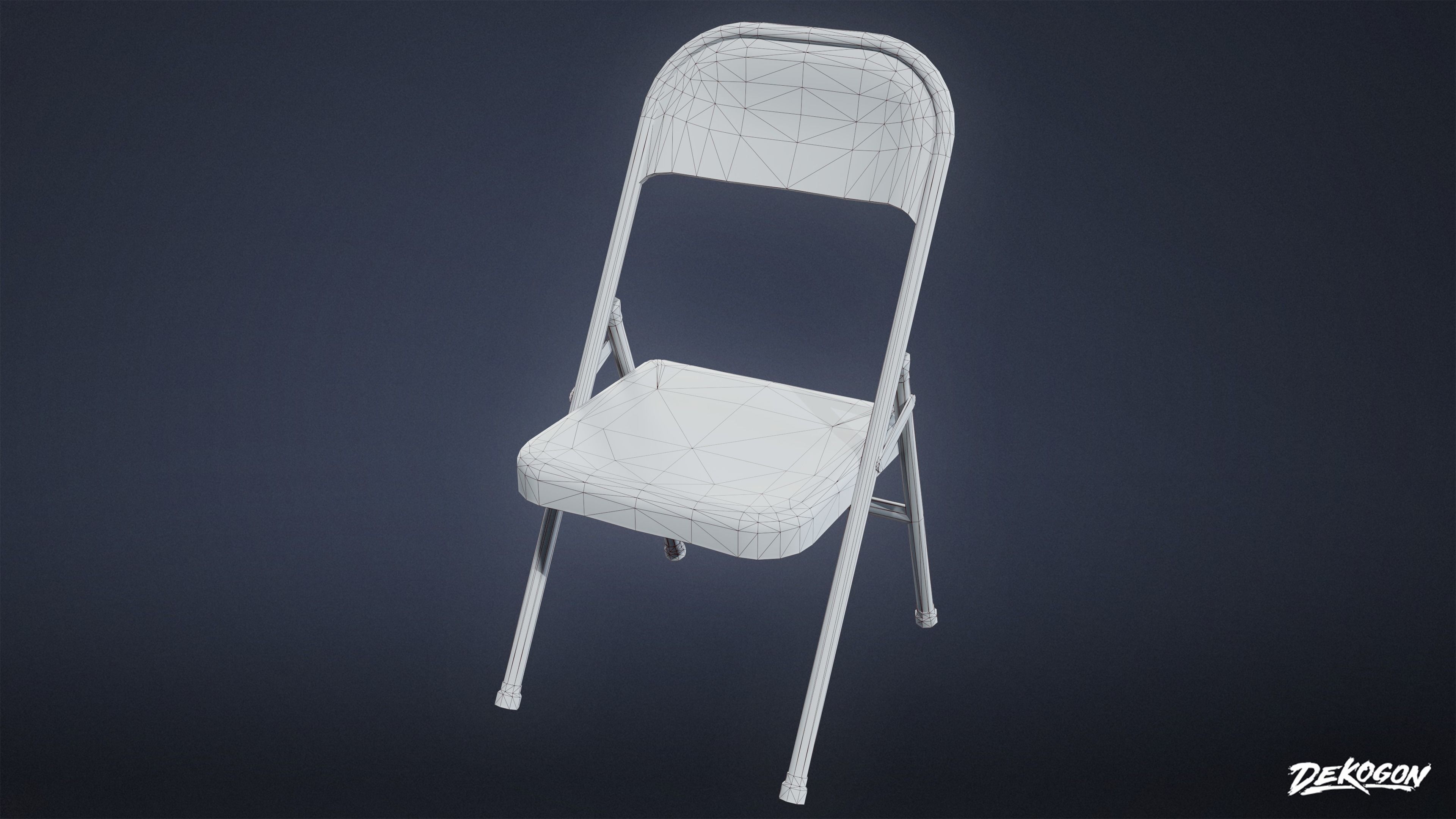 TOOLSHED - Chair 01 - LOW POLY Low-poly 3D model_1