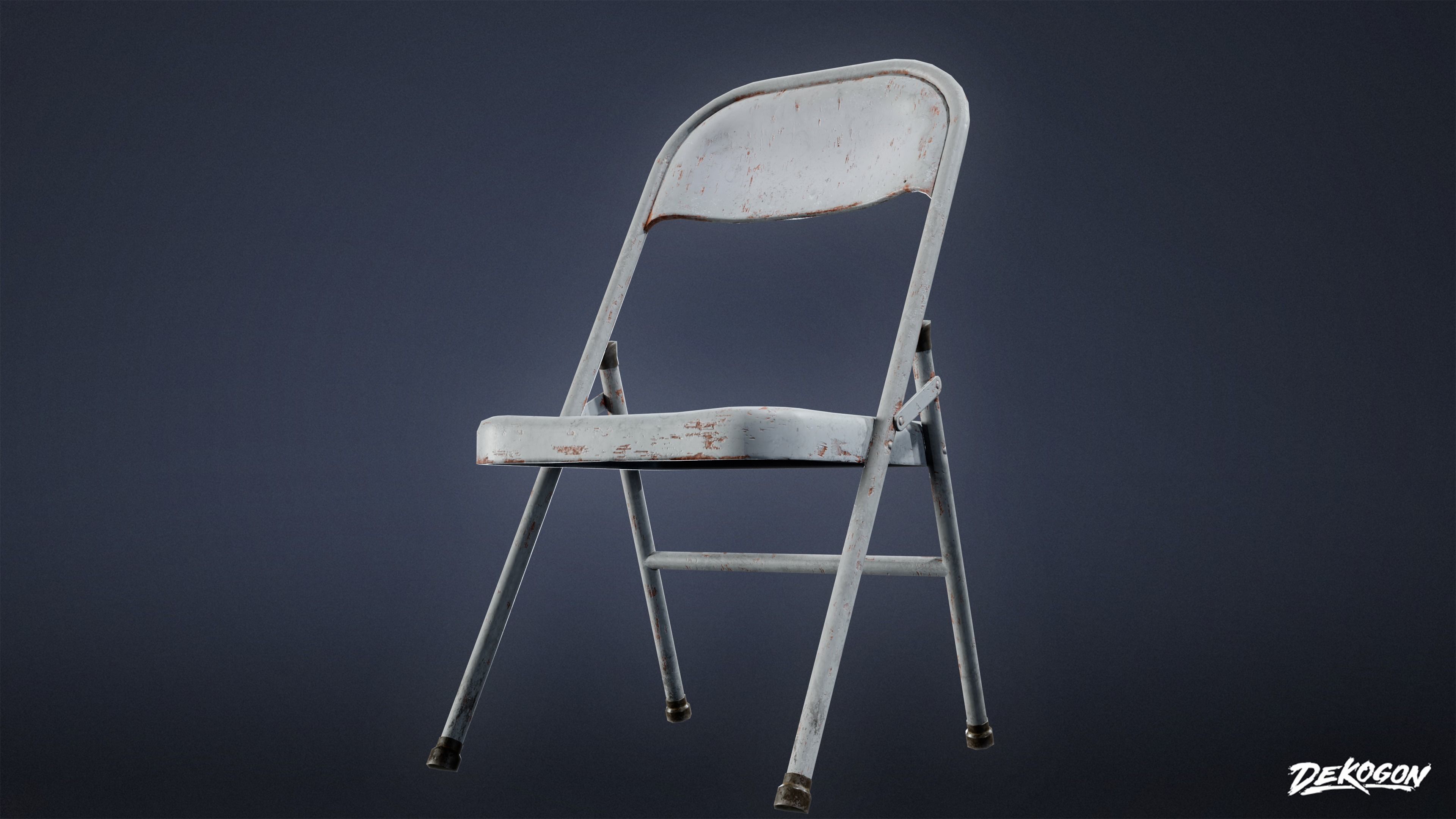 TOOLSHED - Chair 01 - LOW POLY Low-poly 3D model_6