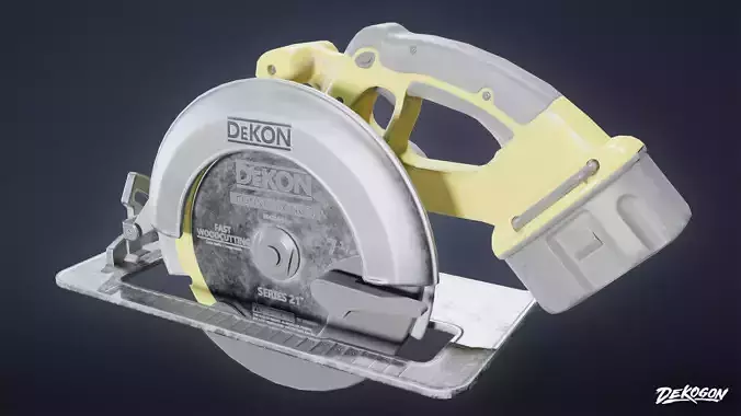 TOOLSHED - Circular Saw 01 - LOW POLY Low-poly 3D model