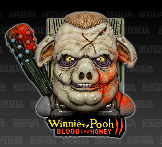 Winnie The Pooh Blood and Honey 2 Pigglet 3D model