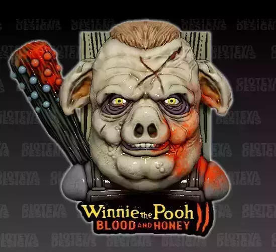 Winnie The Pooh Blood and Honey 2 Pigglet
