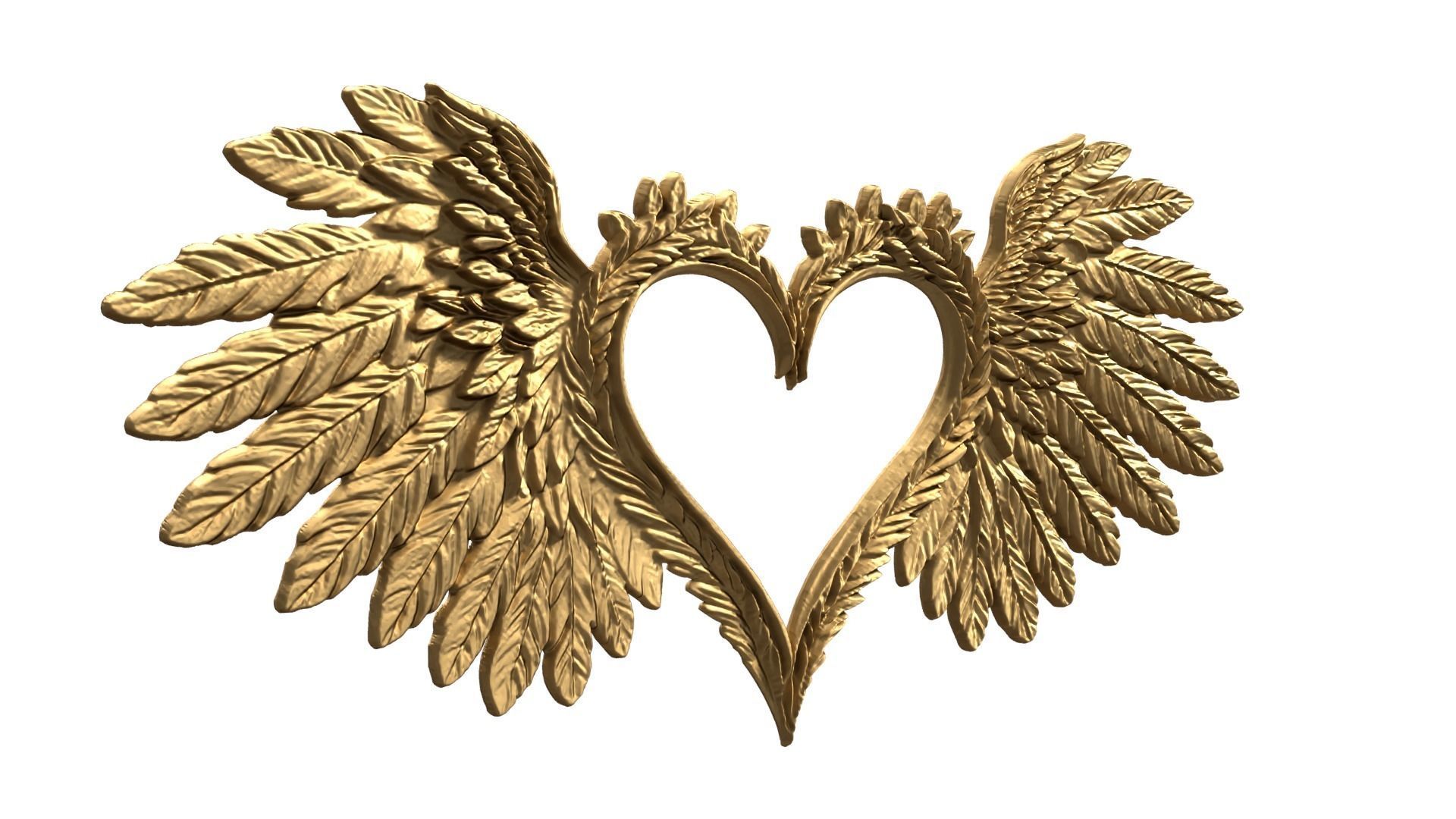 Wings Printable carved decor 15 3D print model_1