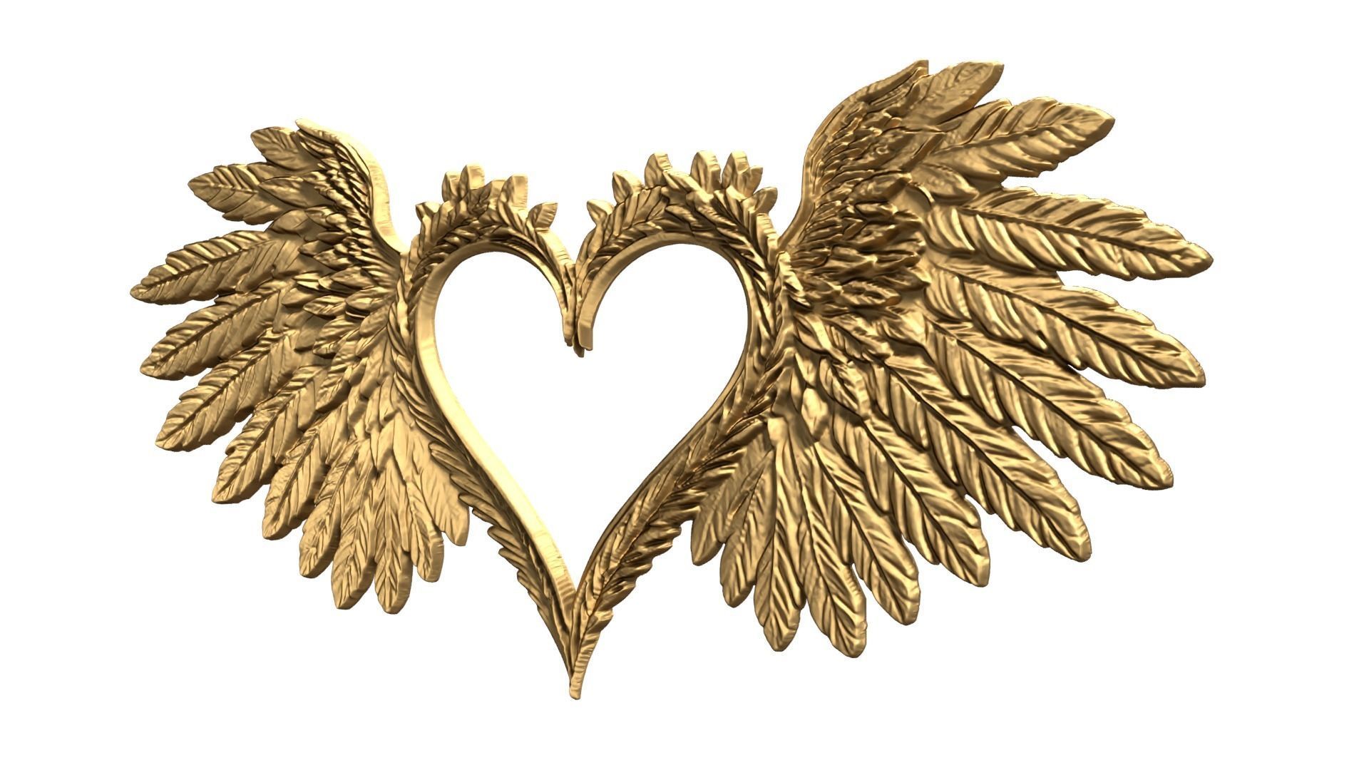 Wings Printable carved decor 15 3D print model_2