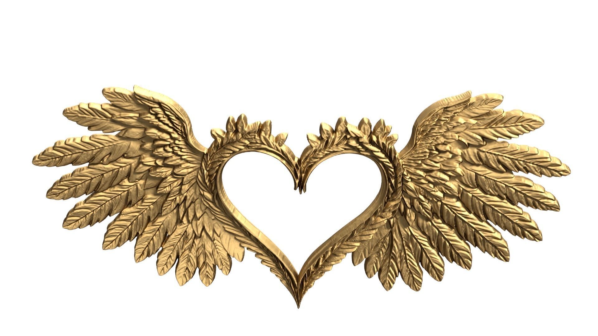 Wings Printable carved decor 15 3D print model_6