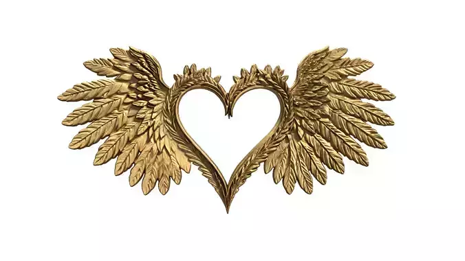Wings Printable carved decor 15 