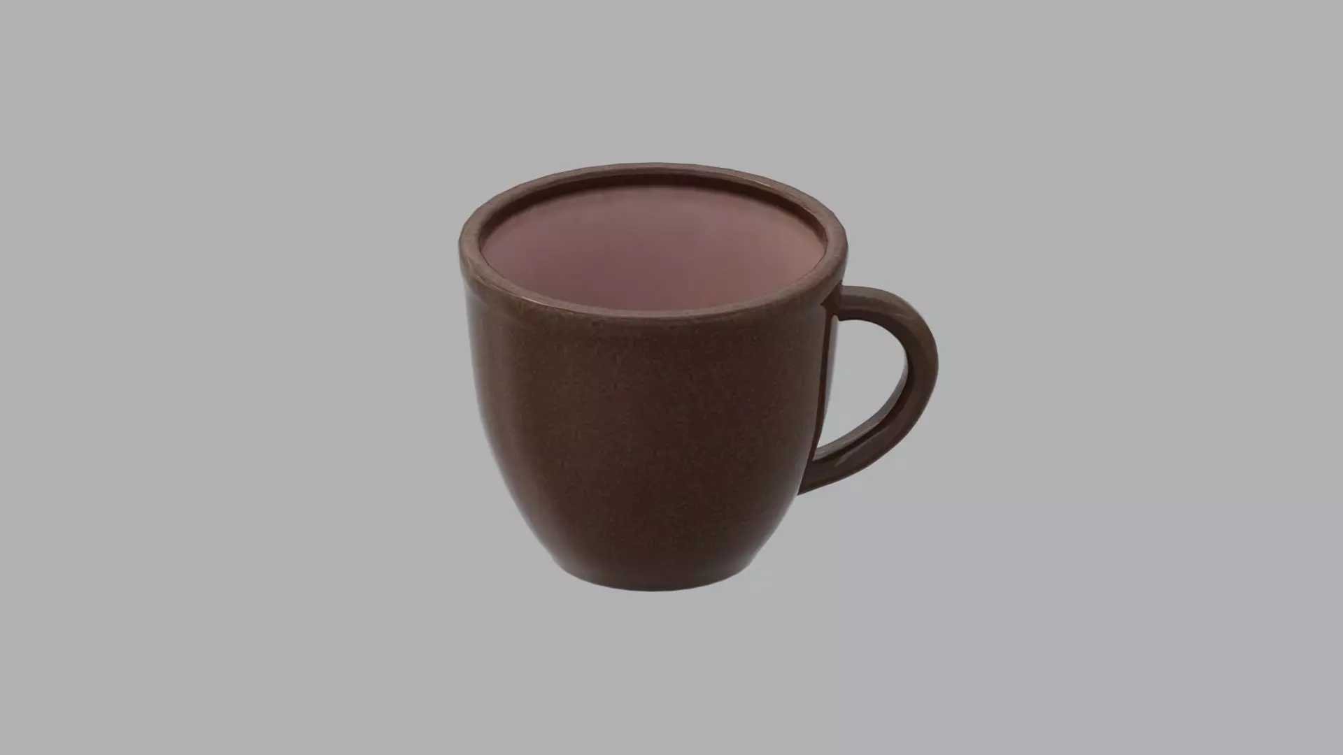 Big brown pottery cup Free 3D model