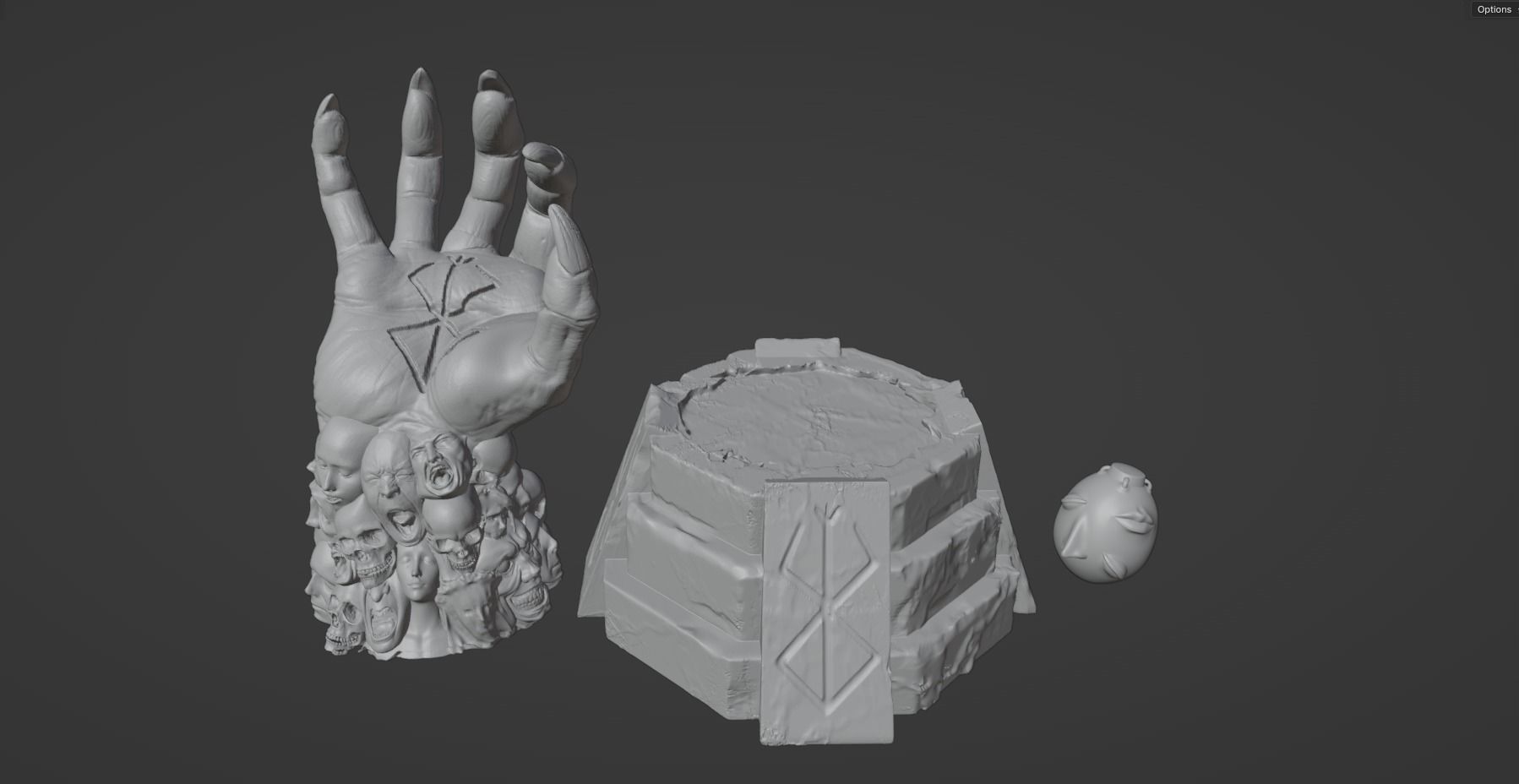 Berserk God Hand apostle 3D print model_5