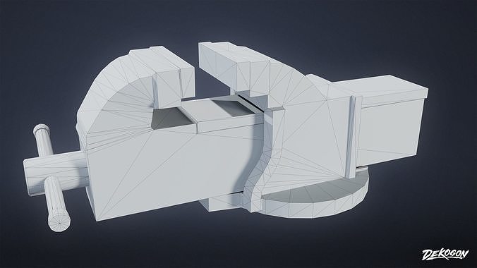 TOOLSHED - Clamp 02 - LOW POLY Low-poly 3D model 3