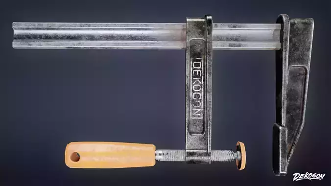 TOOLSHED - Clamp 03 - LOW POLY Low-poly 3D model