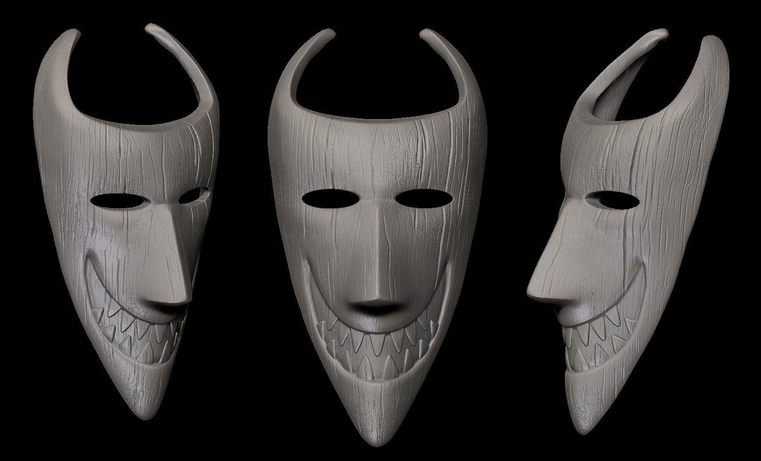 MASCARAS LOCK SHOCK BARREL - THE NIGHTMARE BEFORE CHRISTMAS 3D print model_5