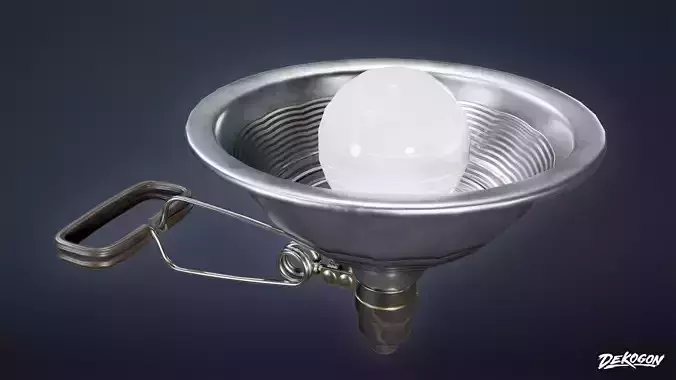 TOOLSHED - Clamp Light 01 - LOW POLY Low-poly 3D model