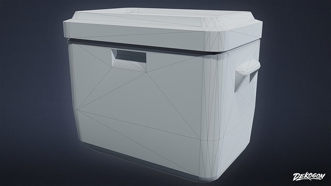 TOOLSHED - Cooler 01 - LOW POLY Low-poly 3D model 2