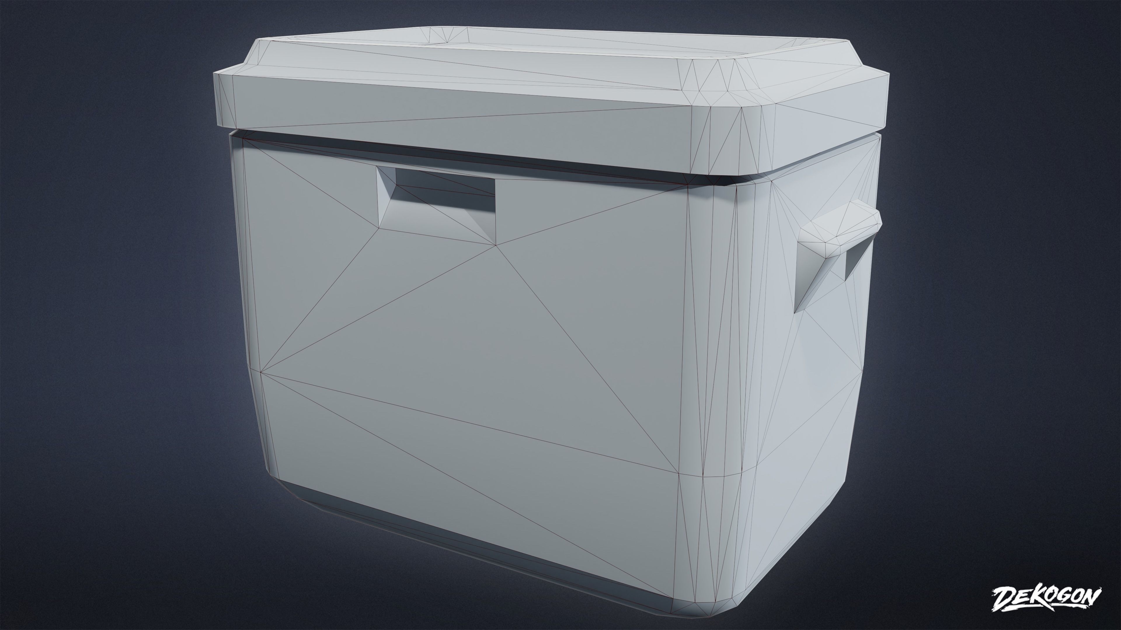TOOLSHED - Cooler 01 - LOW POLY Low-poly 3D model_1