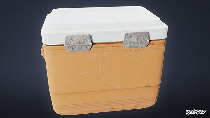 TOOLSHED - Cooler 01 - LOW POLY Low-poly 3D model 4