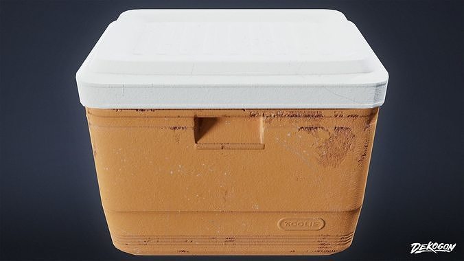 TOOLSHED - Cooler 01 - LOW POLY Low-poly 3D model 3