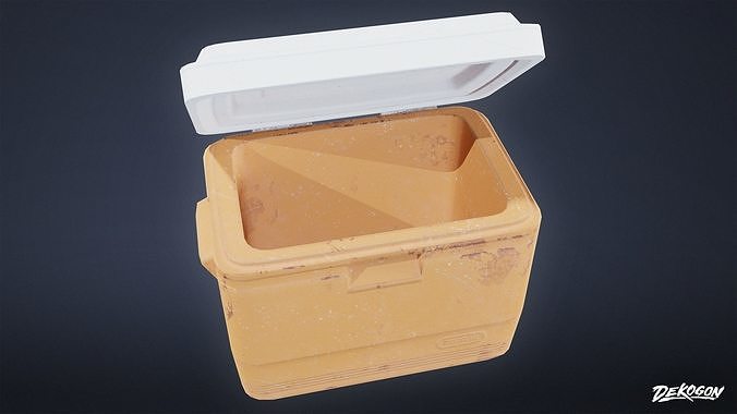 TOOLSHED - Cooler 01 - LOW POLY Low-poly 3D model 6