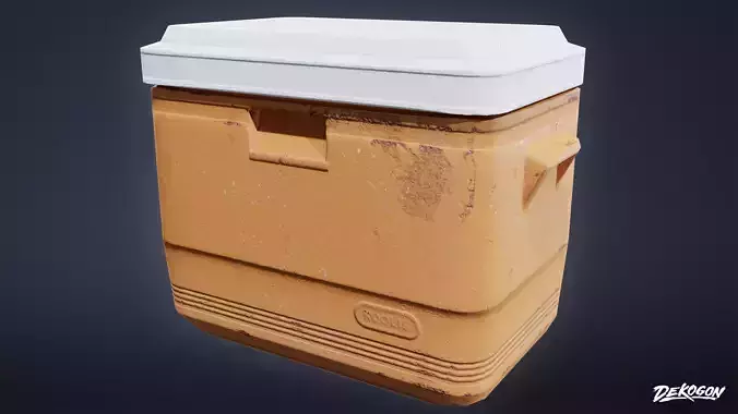 TOOLSHED - Cooler 01 - LOW POLY Low-poly 3D model