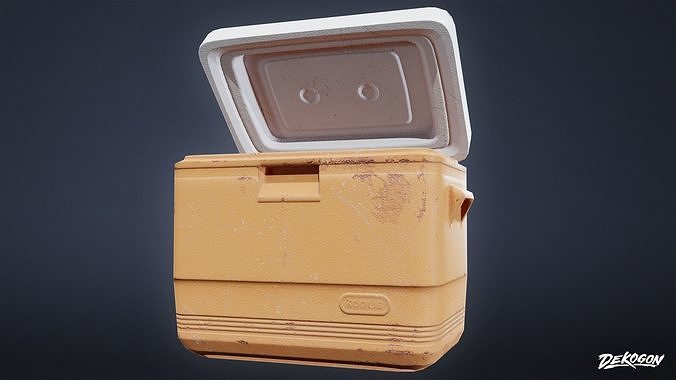 TOOLSHED - Cooler 01 - LOW POLY Low-poly 3D model 7