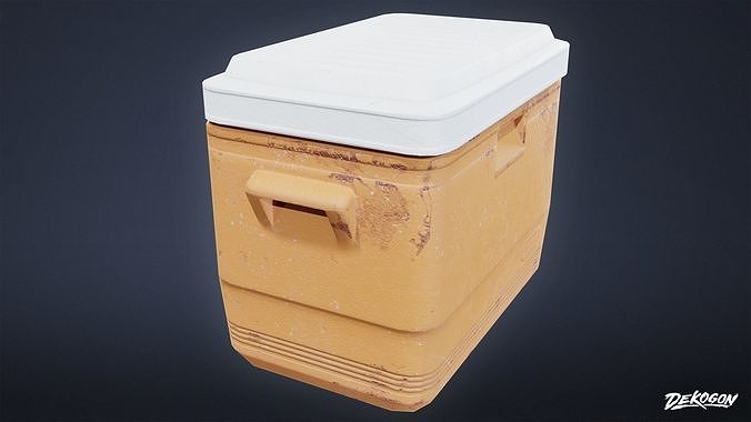 TOOLSHED - Cooler 01 - LOW POLY Low-poly 3D model 5