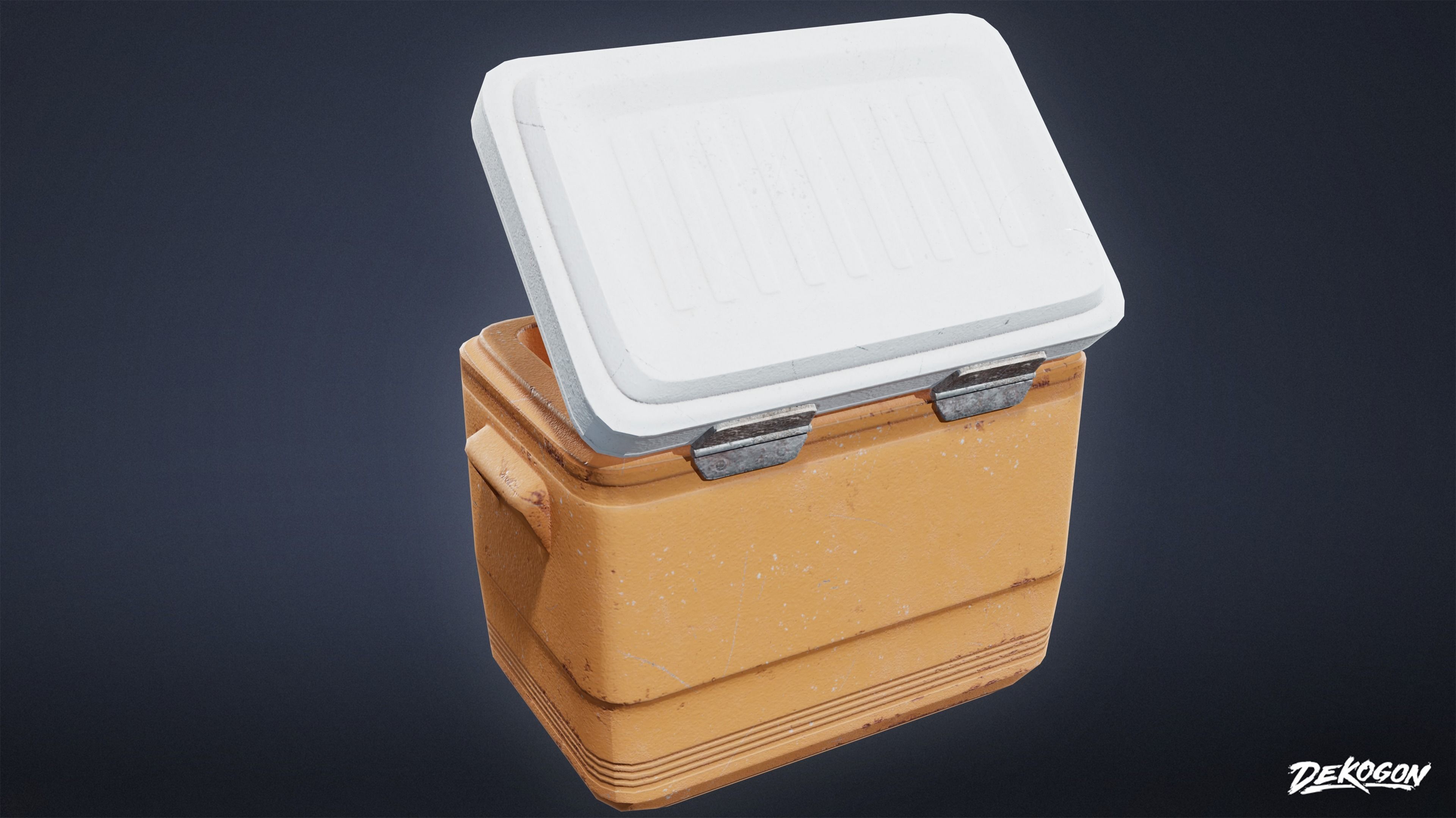 TOOLSHED - Cooler 01 - LOW POLY Low-poly 3D model_7