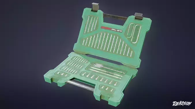 TOOLSHED - Drill Bits 01 - LOW POLY