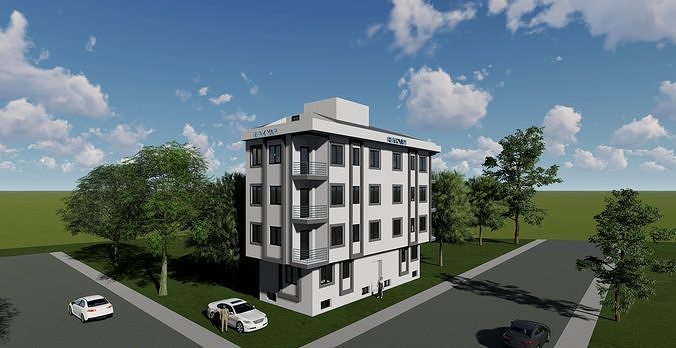 Apartment Project Revit 3D model